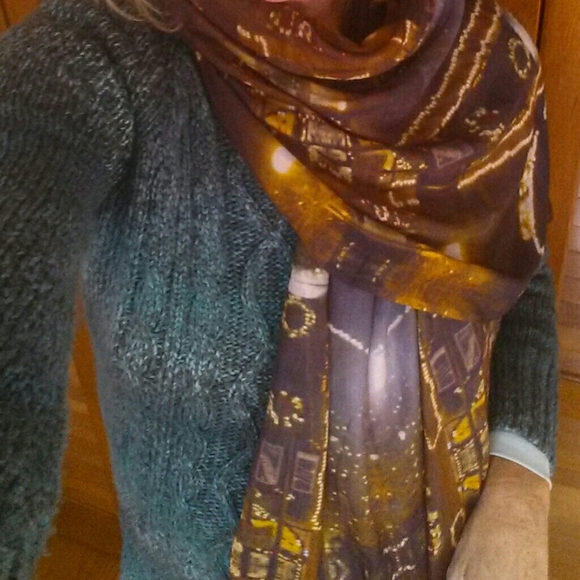 💛LUXURY SCARF/SHAWL CHIC 100% MODAL twinkling starHP!👗BEST IN BOUTIQUE - Picture 7 of 10